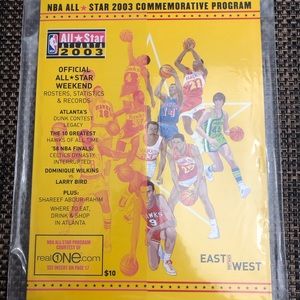 2003 NBA All Star Game program NEW